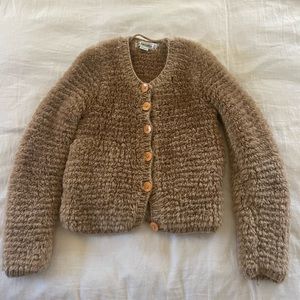 Beautiful fuzzy vintage cardigan